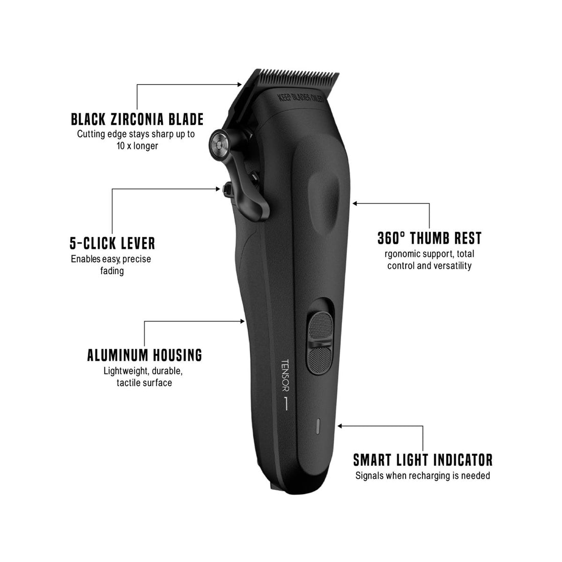 My-Blades Tensor 1 Clipper (Black)