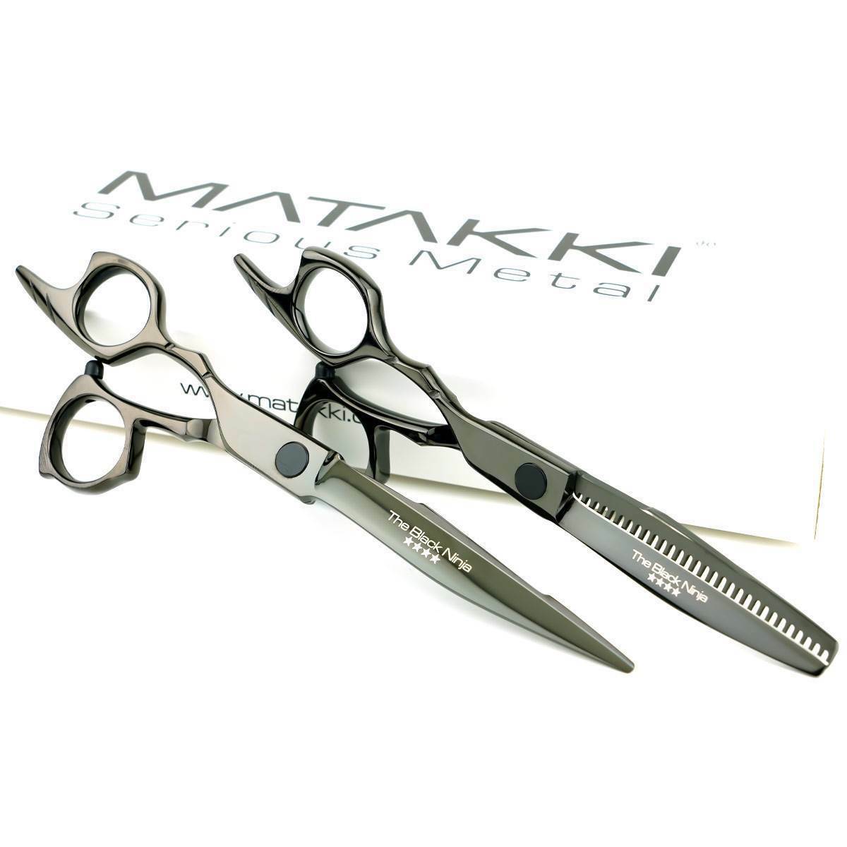 Matakki Lefty Black Ninja Scissors &amp; Thinners Set