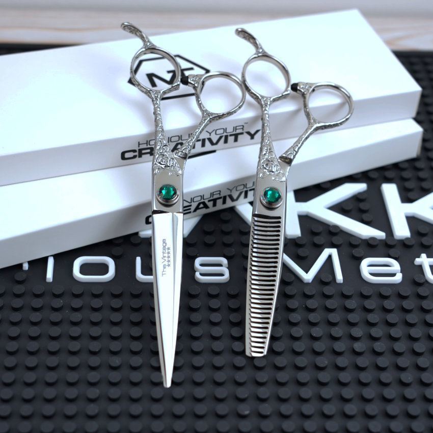 Matakki Vintage Scissor &amp; Thinner Set (Emerald)