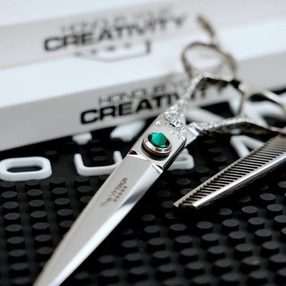 Matakki Vintage Scissor &amp; Thinner Set (Emerald)